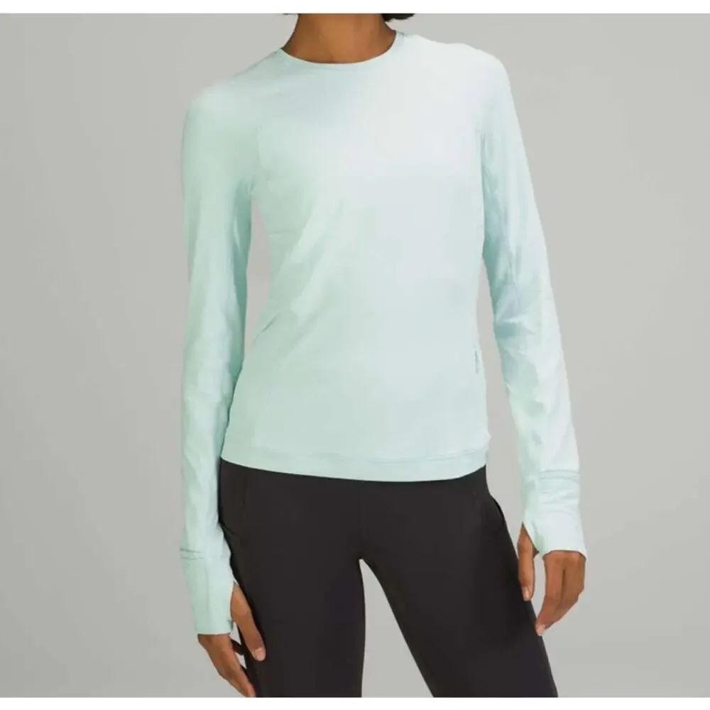 Lululemon Its Rulu Run‎ Long Sleeve Shirt Delicate Mint size 6 $88